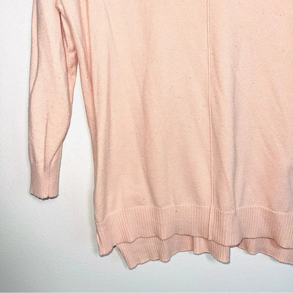 Cato Light Pink Front Seam V-neck 3/4 Sleeve Sweater Small Women’s - Picture 4 of 10